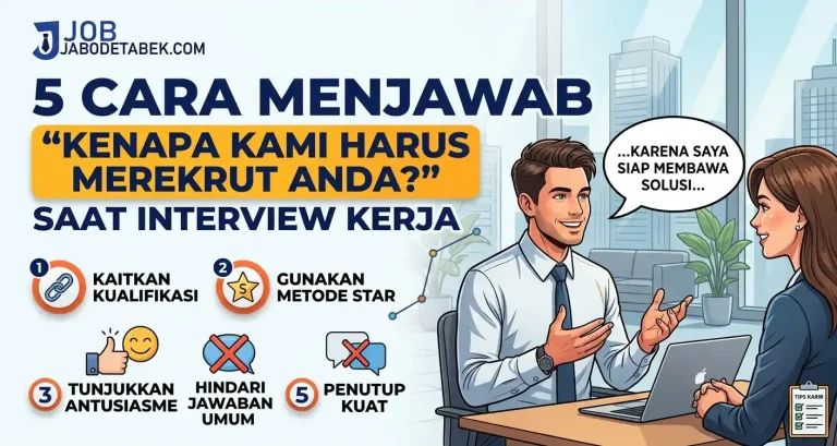 5 Cara Menjawab "Kenapa Kami Harus Merekrut Anda?" Saat Interview Kerja
